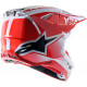 Casque Moto Cross Alpinestars Supertech M10 UNIT RD/WT