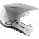 Alpinestars Supertech SM5 Solid White Cross Motorcycle Helmet