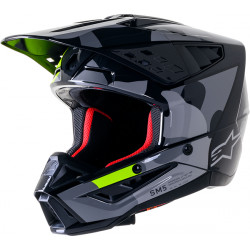Alpinestars Supertech SM5 ROV2 GY/YLW Cross Motorcycle Helmet