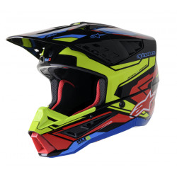 Alpinestars Supertech SM5 ACT2 BK/Y/R Cross Motorcycle Helmet