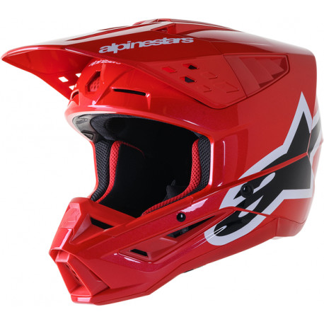 Alpinestars Supertech SM5 CORP RED Cross Motorcycle Helmet