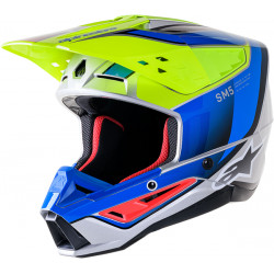 Casque Moto Cross Alpinestars Supertech SM5 SAIL YLW/BL