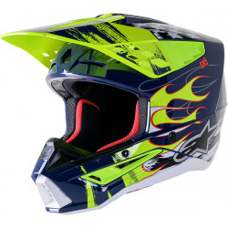 Alpinestars Supertech SM5 RASH NV/YL Cross Motorcycle Helmet