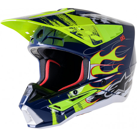 Motorradhelm Cross Alpinestars Supertech SM5 RASH NV/YL