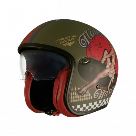 Motorradhelm PREMIER HELMETS Vintage Pin Up MILBM