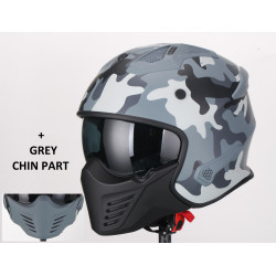 Casque Moto Jet Vito Bruzano - Camo