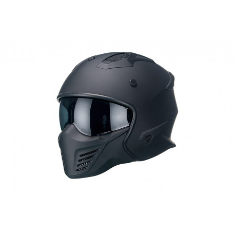 Vito Jet Motorradhelm Bruzano - Schwarz