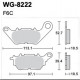 Disc brake pads Rear WRP WG-8222-F6C