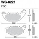 Scheibenbremsbeläge Vorne WRP WG-8221