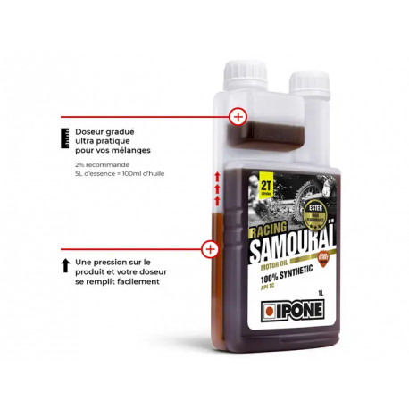 Ipone Samurai Racing Oil 2T Strawberry - 1L