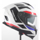 Vito Integral Motorradhelm Presto - weiss, rot und blau