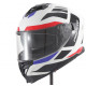 Vito Integral Motorradhelm Presto - weiss, rot und blau