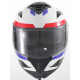 Vito integral Helmet Presto - white red and blue