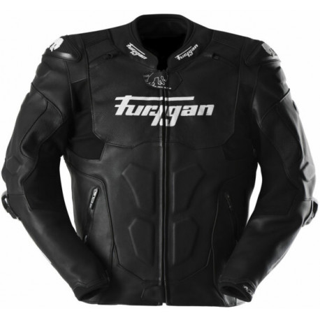 Furygan Leather Motorbike Jacket Raptor Evo 3 - Black and white