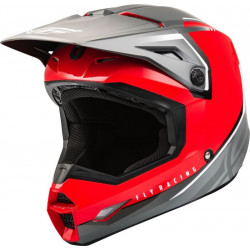 FLY RACING Kinetic Vision Motorcycle Helmet Red