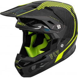 FLY RACING Formula Carbon Tracer - neon yellow/black Motorcycle Helmet