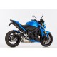 Echappement Hurric Supersport Noir - Suzuki GSX-S 1000 2015 -16 // GSX-S 1000F 2015 -16