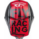 Motorradhelm Kind FLY RACING Kinetic Scan - schwarz/rot