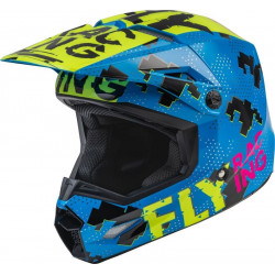 FLY RACING child Kinetic Scan - neon blue/yellow/pink