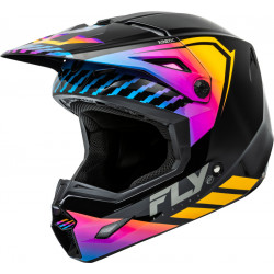 FLY RACING Kinetic Menace - black/Sunrise Motorcycle Helmet