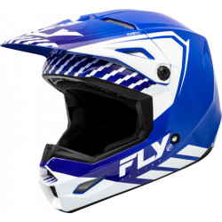 FLY RACING Kinetic Menace - blue/white Motorcycle Helmet