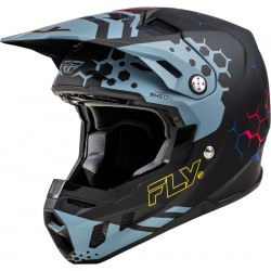 FLY RACING Kinetic Menace - matt black/Slate Motorcycle Helmet