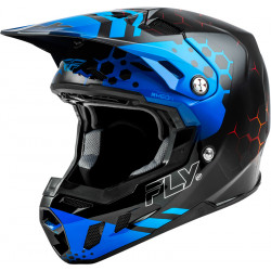 FLY RACING Kinetic Menace - black/blue/red Motorcycle Helmet