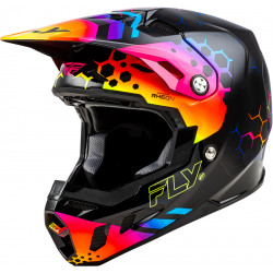 FLY RACING Kinetic Menace - Black/Sunset Motorcycle Helmet
