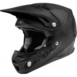 FLY RACING Kinetic Menace - Carbon Mat Black Motorcycle Helmet