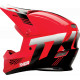 Casque Moto Sector 2 Carve RD/WH - Blanc, rouge, noir