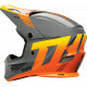 Casque Moto THOR Sector 2 Carve CH/OR - Gris et orange