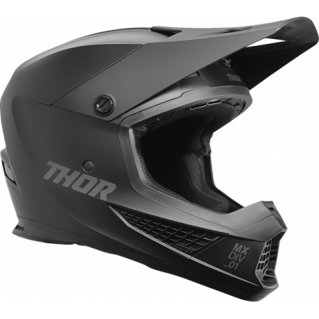 Casque Moto THOR Sector 2 Blackout - Noir mat