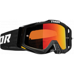 Motocross Goggles Thor Sniper Pro solid black - Orange and black