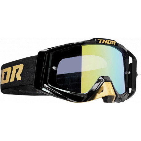 Masque MX Thor Sniper Pro Solid gold and black - Noir et or