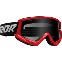 Motocross Goggles Thor Combat Sand Racer - Black and red