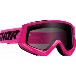 Motocross Goggles Thor Combat Sand Racer - Fluo pink