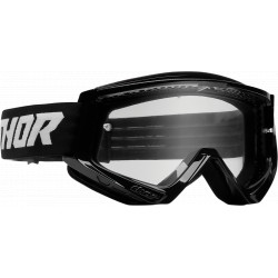 Motocross Goggles Thor Combat Racer - Black and white