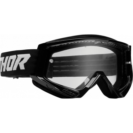 Motocross Goggles Thor Combat Racer - Black and white