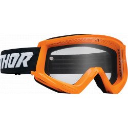 Motocross Goggles Thor Combat Racer - Black and orange