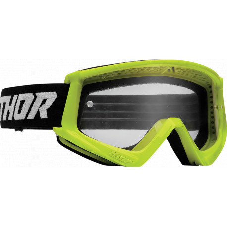 Motocross Goggles Thor Combat Racer - Black and yellow