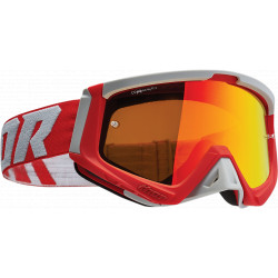 Motocross Goggles Thor Sniper - White and red