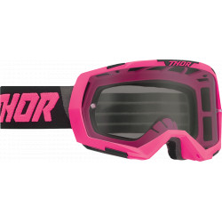 Motocross Goggles Thor Regiment - Pink and black with tinted glass