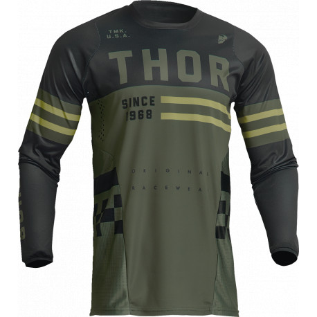 Maillot Thor Pulse Combat - Vert foncé, gris foncé