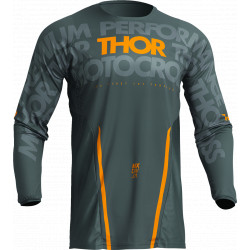 Thor jersey Pulse Mono - Dark grey and orange