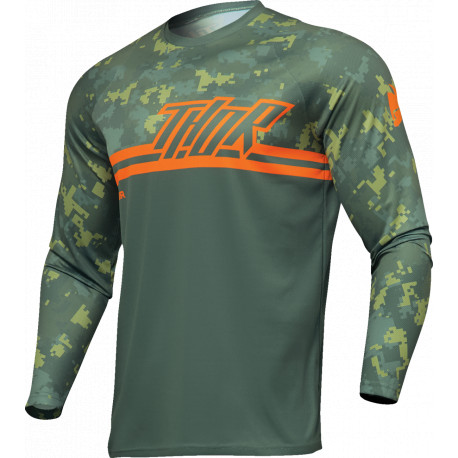 Maillot Thor Sector Digi - Vert et camo