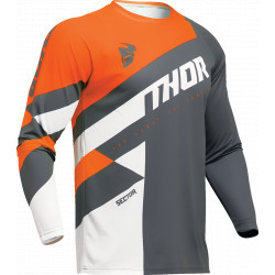 Thor Jersey Sector Checker - Grau, Weiss, Orange