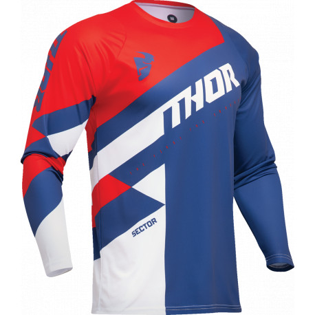 Thor Jersey Sector Checker - Blau, Weiss, Rot