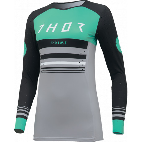 Frauen Thor Jersey Prime Blaze - Schwarz, Minze, Grau