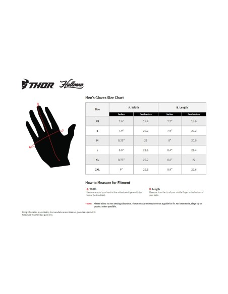 Thor Gloves Hallman Mainstay - Blue and yellow