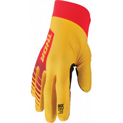 Gants Thor Agile - Jaune et rouge